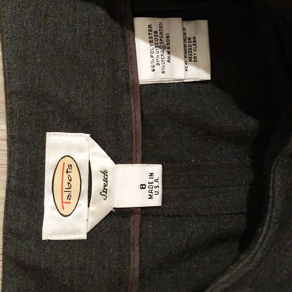 Women's Talbots stretch size 8 gray slacks - Picture 2 of 4
